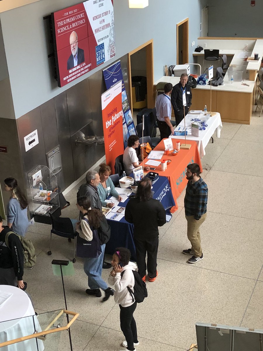 CONNECTSEMASS's tweet image. BSU continued its #stemweek2023 celebration today with its annual career fair! Thanks to the 30 STEM employers for joining our students!
