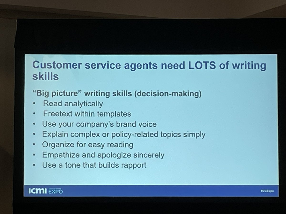 Do your contact center agents have these writing skills?

Great list shared by <a href="/LeslieO/">LeslieO</a> at #CCExpo