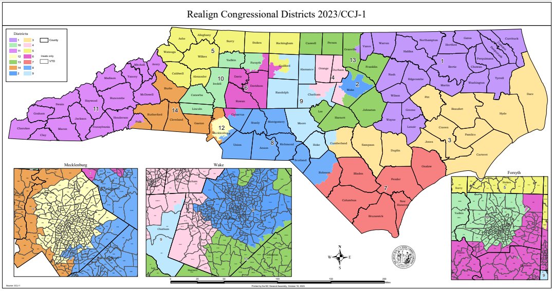 RedistrictNet's tweet image. #BREAKING: The NC GOP has filed the following two proposed congressional maps.

Advocates and the public can view them here: tinyurl.com/byezhjb2