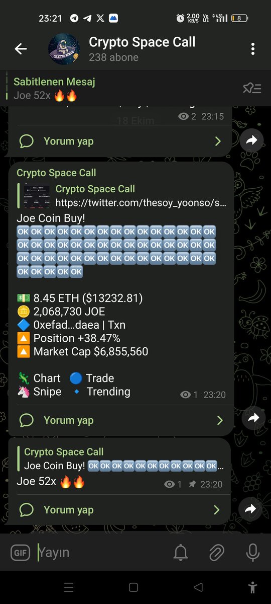 BloxenN's tweet photo. Joe #Joe 136K dan 6.8M yaklaşık 52x yükseldi 🔥😎
0x76e222b07C53D28b89b0bAc18602810Fc22B49A8
#kripto #gem #altcoin $btc $eth #borsa #hisse #bist #dxgm #ubxs #raw #hot #mbp #pit #floki #shiba #kas #hdn #xna #halkarz #solox #altin #Altın #dolar https://t.co/YyzPLJdbdl