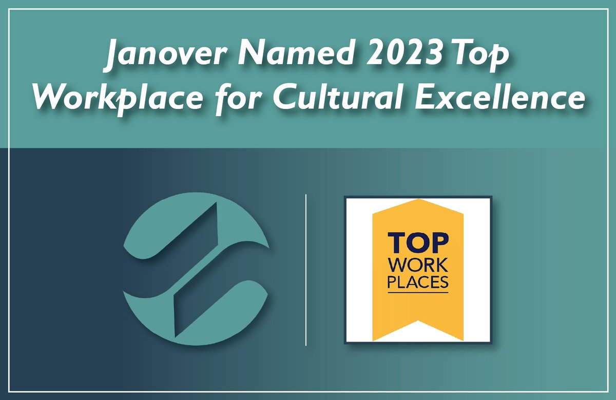 JanoverCPAs's tweet photo. We are thrilled to share that Janover has been recognized as a 2023 Top Workplace for Cultural Excellence in 3 categories: Employee Well-Being, Employee Appreciation, and Professional Development. Based on employee feedback, this annual award recognizes organizations across the… https://t.co/EZqw1qSh85