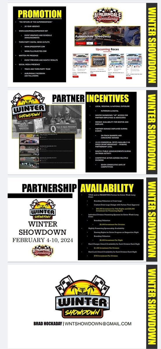 SeriesShowdown's tweet photo. Showdown Series is actively looking for partners to be involved in the week long events. If you know a business or you own a business and want to be involved. These events will be on TV. @AuburndaleSpwy https://t.co/Q2YrdFmZ10