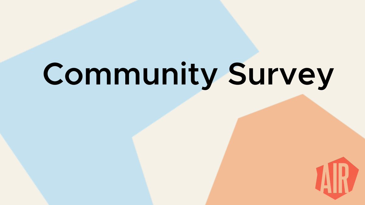 Our 2023 Community Survey is now open and we'd love to hear from you about ways AIR can best support you in the upcoming year. Complete the survey by November 9 to receive a discount code off AIR Professional memberships and/or renewals. ow.ly/lF6i50PYlOc