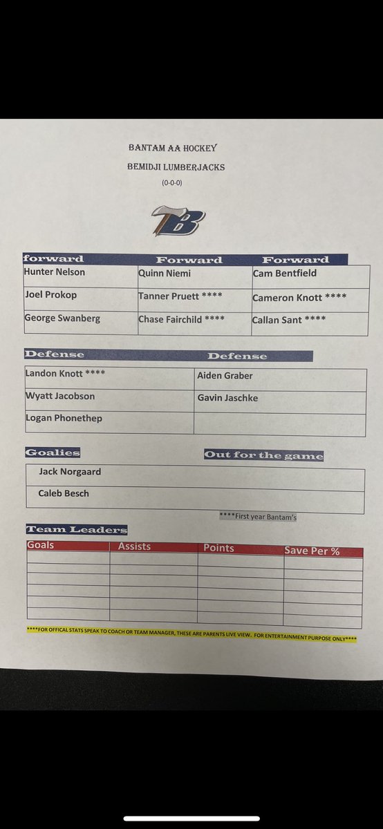 Unoffical Bemidji Lumberjack Hockey tweet media