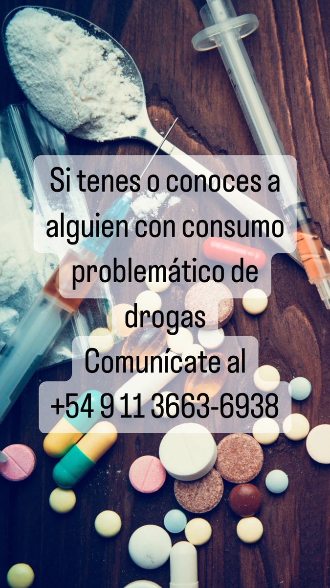 Si tenes o conoces a algún allegado con un problema de ADICCIÓN y necesitas ayuda, comunícate al +5491136636938