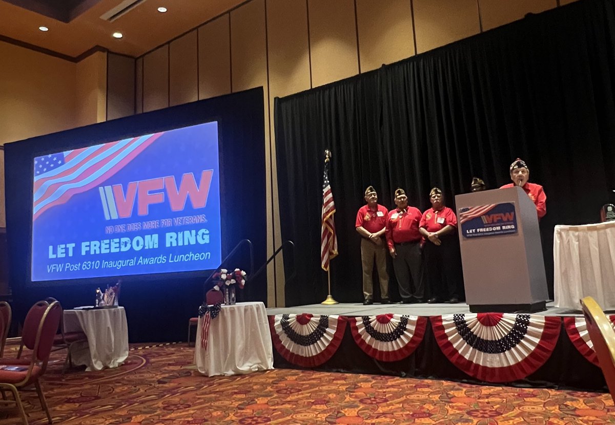 aps_jess's tweet photo. VFW Post 6310 Inaugural Awards Luncheon was a huge success. Proud to work for a company supporting veterans and the work the members of Post 6310 does for veterans in the West Valley and Arizona. https://t.co/jMy4uYdoDA