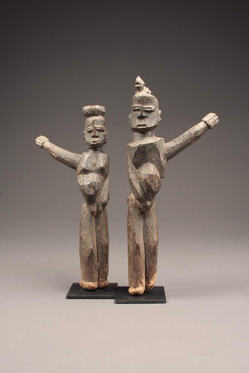 Old lobi couple, Woody, height 29,33'cm