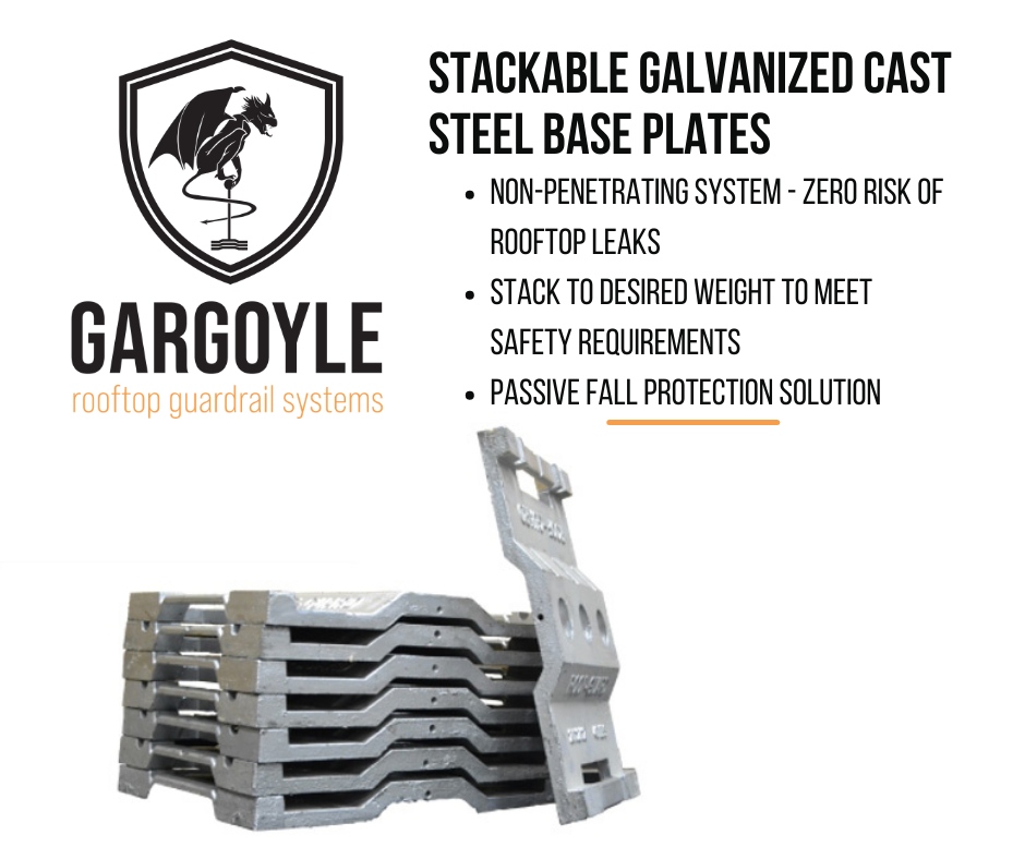 LiftsafeGroup's tweet image. The backbone of Gargoyle #Guardrail systems. Our ergonomically designed nesting #baseplates are engineered specifically to eliminate the need for permanent attachment to #rooftops.
Learn more:
factorysupply.com/rooftop-guardr…