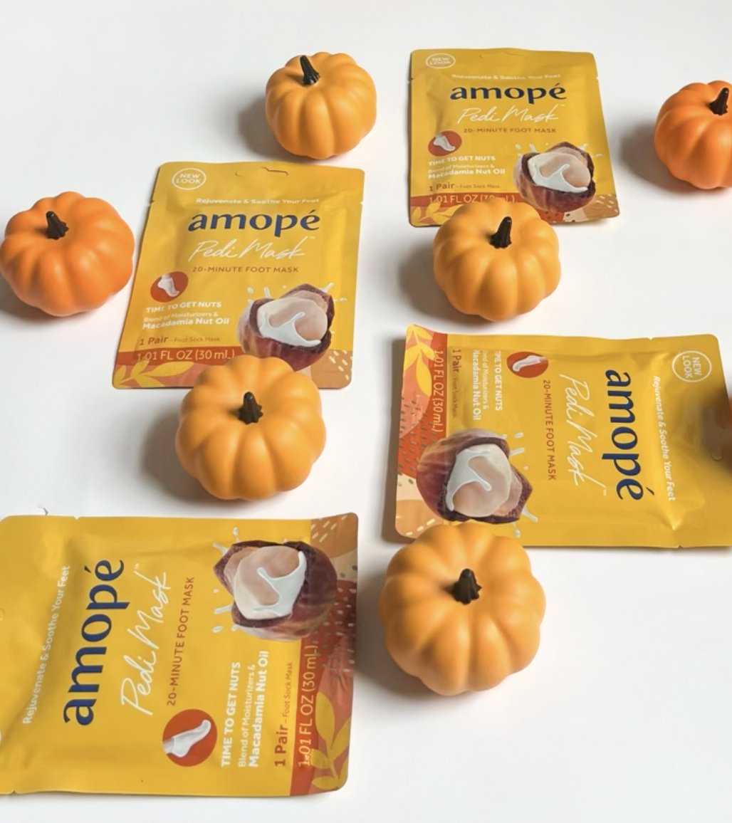 Stock up on our hydrating 20-Minute foot masks, like our Time to Get Nuts with Macadamia Nut Oil PediMask™, which is enriched with macadamia nut oil and vitamin complex! 👻✨ #Amope #BeABoldSole

bit.ly/AmopeUSA
