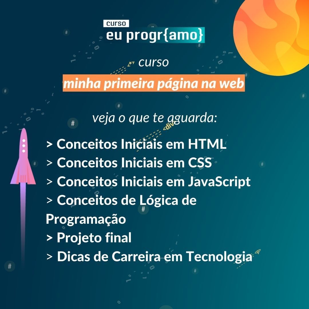 programaria's tweet photo. Escolha qual opção dos cursos #EuProgrAmo tem mais match com seus interesses o curiosidades!!! Juntes podemos desbravar o universo da programação 🚀 Comece as aulas quando quiser, os cursos são 100% online com aulas gravas e acompanhamento de tutoras 📲 https://t.co/omwuKfN9KU https://t.co/5Gj5YEfaEA