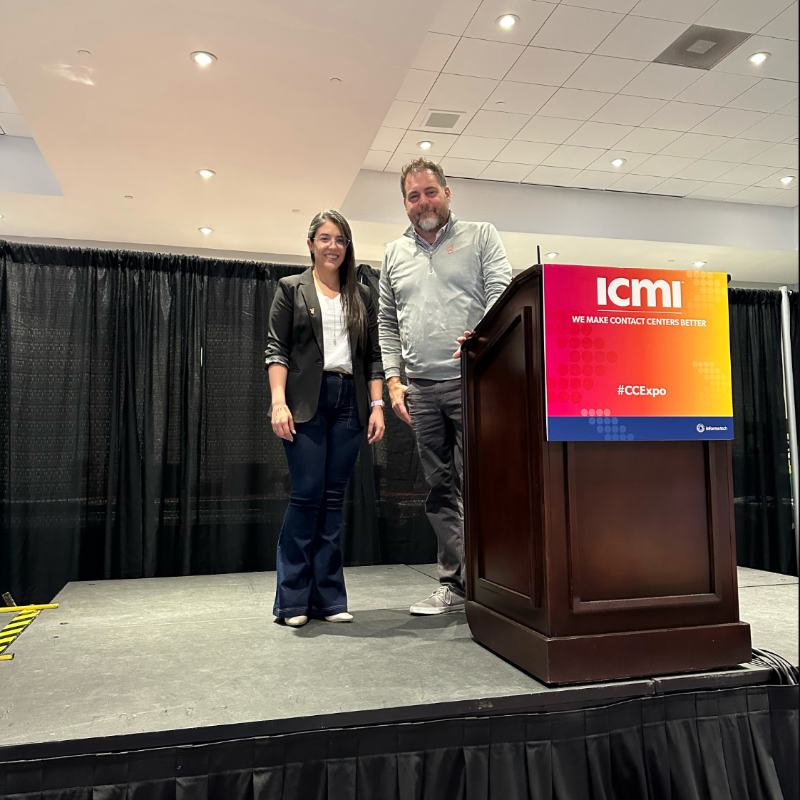 Genesys's tweet photo. "AI can help both agent performance and efficiency by providing insight during customer interactions and transcribing calls β in real time."
Great insights at @CallCenterICMI #CCExpo from Genseys experts Natalia Abad and Michael Logan on #AI driving improved #EX. https://t.co/ijg6iIXHSh