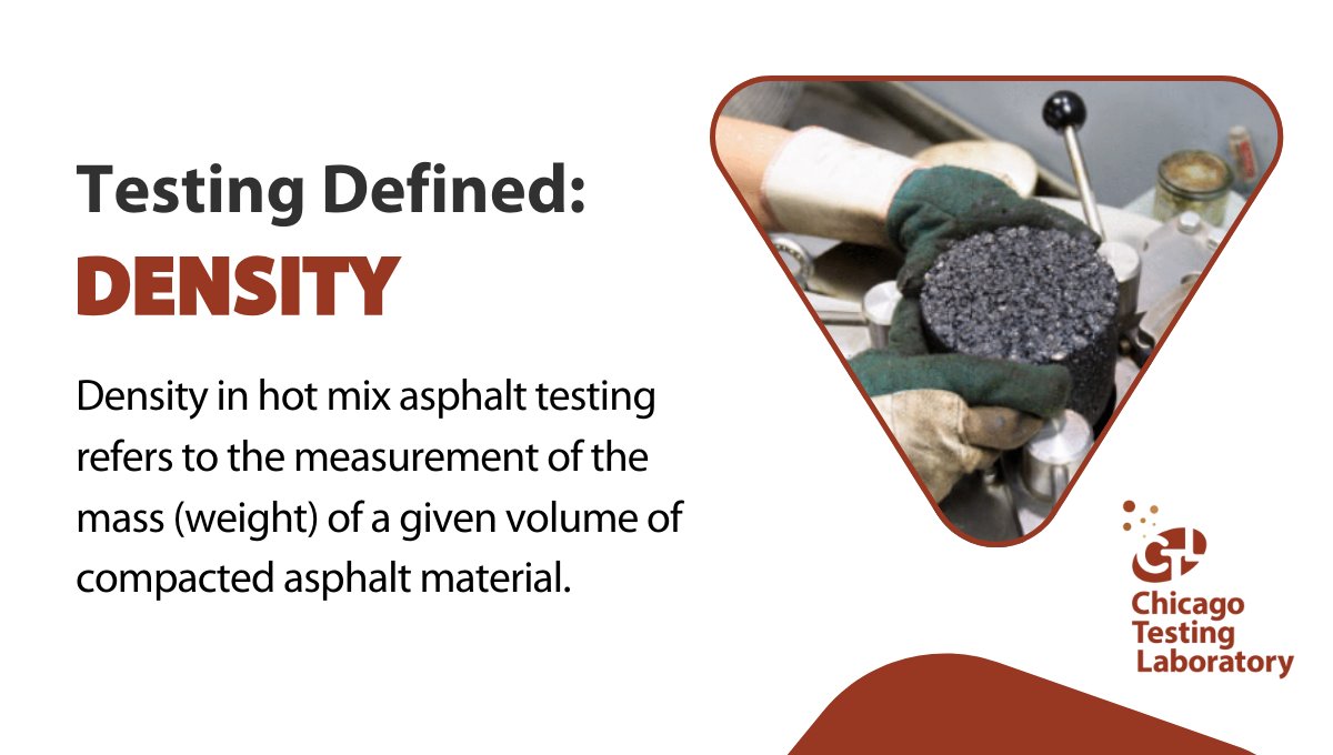 CHITestingLab's tweet image. Density specifications vary by road type, traffic loads, and public agency requirements. 

Need density testing support on your next project? 

Start here! 
bit.ly/47hfMxe 

#AsphaltPerformance #DensityTesting #Durability #TestingServices