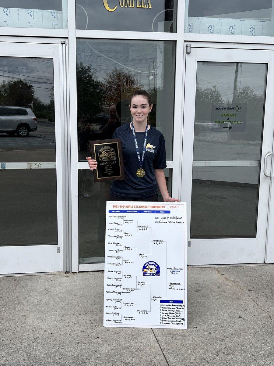 congratulations to Norah Staunton 2023 section 9 champion.