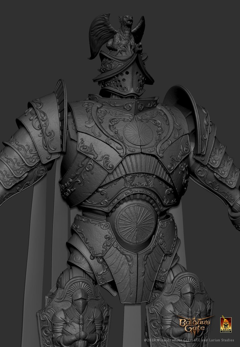 GinoKolling's tweet photo. Some more Baldur's Gate 3 behind the scenes, the Steelwatcher ๐ค
Giant-automated-knight-gladiators fully modeled in ZBrush โบ๏ธ
.
#zbrush #3dart #digitalsculpting #3dartist #BaldursGate3 #steelwatch #mecha #robot https://t.co/9exQMUHpuu