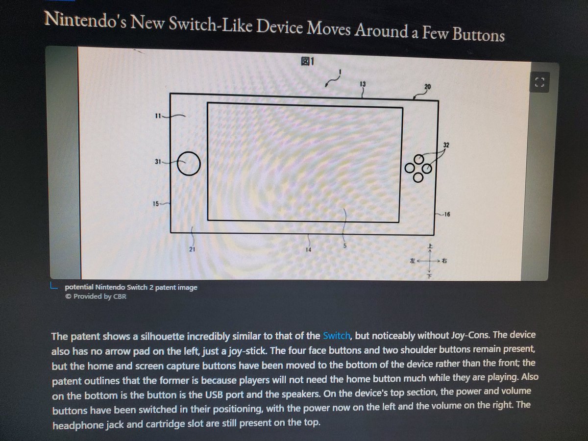 316Glock's tweet photo. Nintendo Switch 2 has new leaks!!! Rumored release is 9/24/2024 #NintendoSwich2 #Nintendo #NewPatent #NintendoSwitch https://t.co/wEdUtuVRmR
