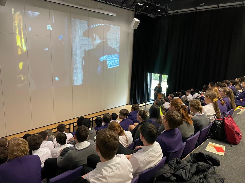 AcademyStNics's tweet photo. Year 11 enjoyed a visit from DC Henry from Merseyside Police today who delivered an interactive talk to conclude their Crime and Punishment studies at GCSE level. 
They listened to real-life case studies and put DC Henry in the ‘hot seat’ for a Q and A. #GCSERE #merseysidepolice https://t.co/U5A7BLOXfh