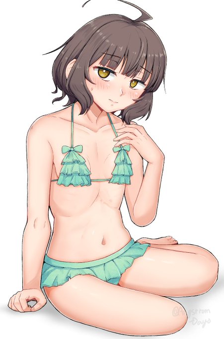 岸波ちゃんは子供水着も似合う 