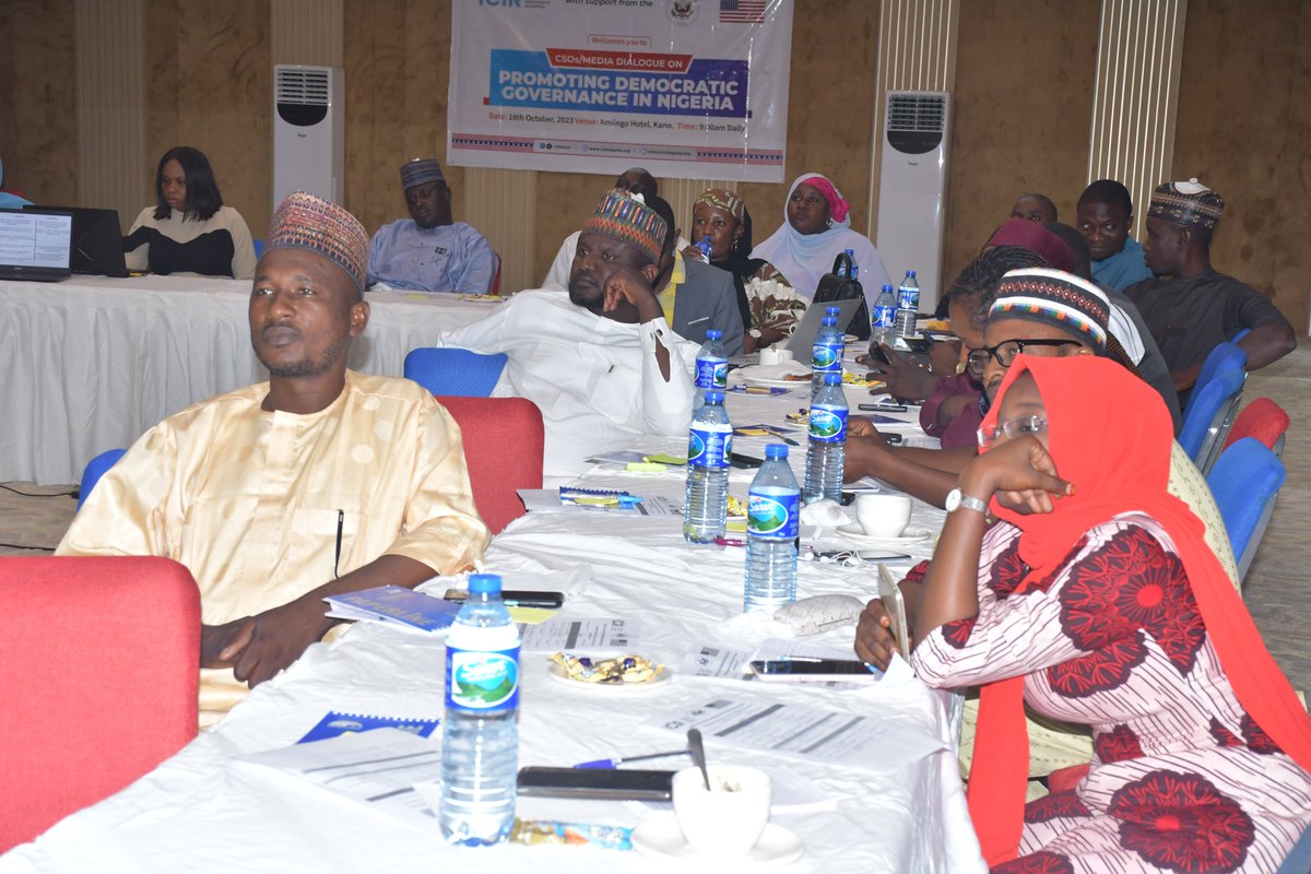 TheICIR's tweet photo. Mass media plays a crucial role in shaping public opinion, providing information, entertaining, and influencing social and cultural trends.
Organised by #TheICIR with support from the US Embassy Abuja @USinNigeria
#Kano #MediaCSODialogue #journalism #ICIRPDGP #USEmbassy #DemocraticGovernanceProject2023
@MissBello597 @abduljalil37815 @KGimbiya @RabiuMusa55 @MustaphaYauri @Learn_Ruffle @Abubakarmtahir4 @kamaludyn01 @SaweShereefdeen @AbdulwaheedSof3 @Hammad_AbdulR1 @FrancisSardauna @wikkitimes @NTANewsNow @dayoaiyetan @TheNationNews @LeadershipNGA @BUKfm @KanoFocus @visionfm_921 @allnewsngr @radionigeriahq @THISDAYLIVE @Zulaiha_danjuma @shuaibu_mariya @JulietNonye12 @Nannews_ng