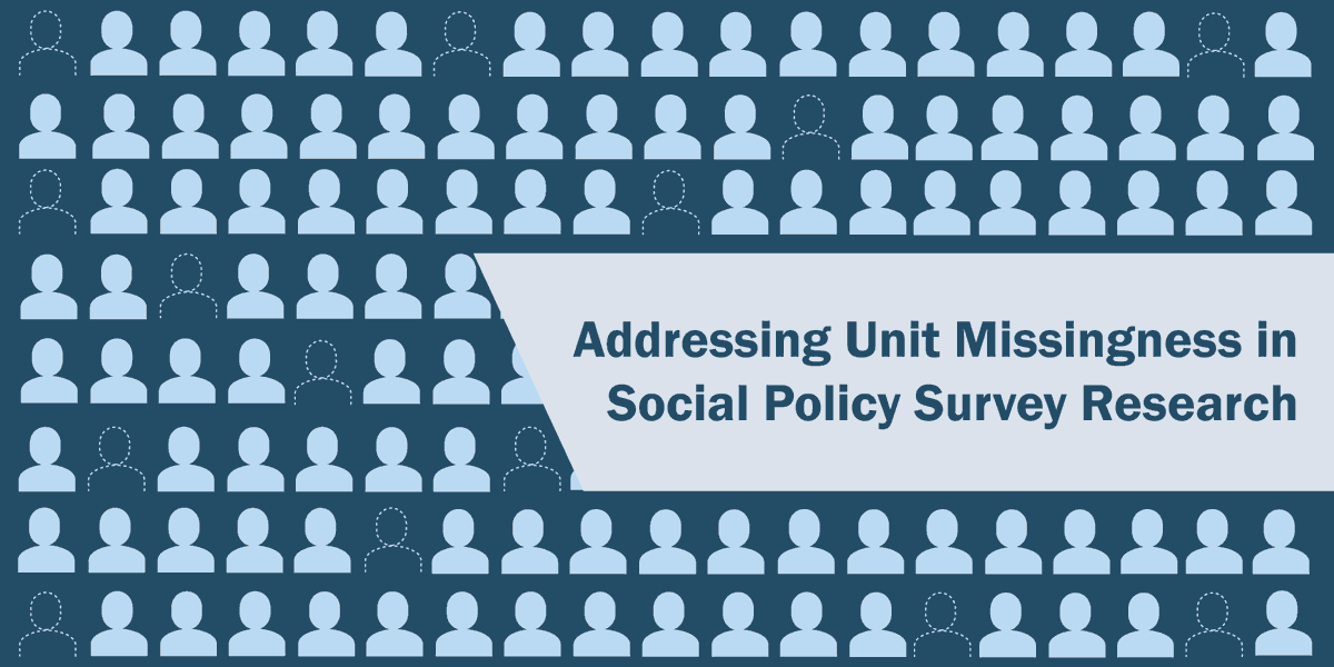 The opening session of this year’s #OPREmethods meeting starts at 1pm EST today! This year's meeting topic is unit missingness in social policy survey research.