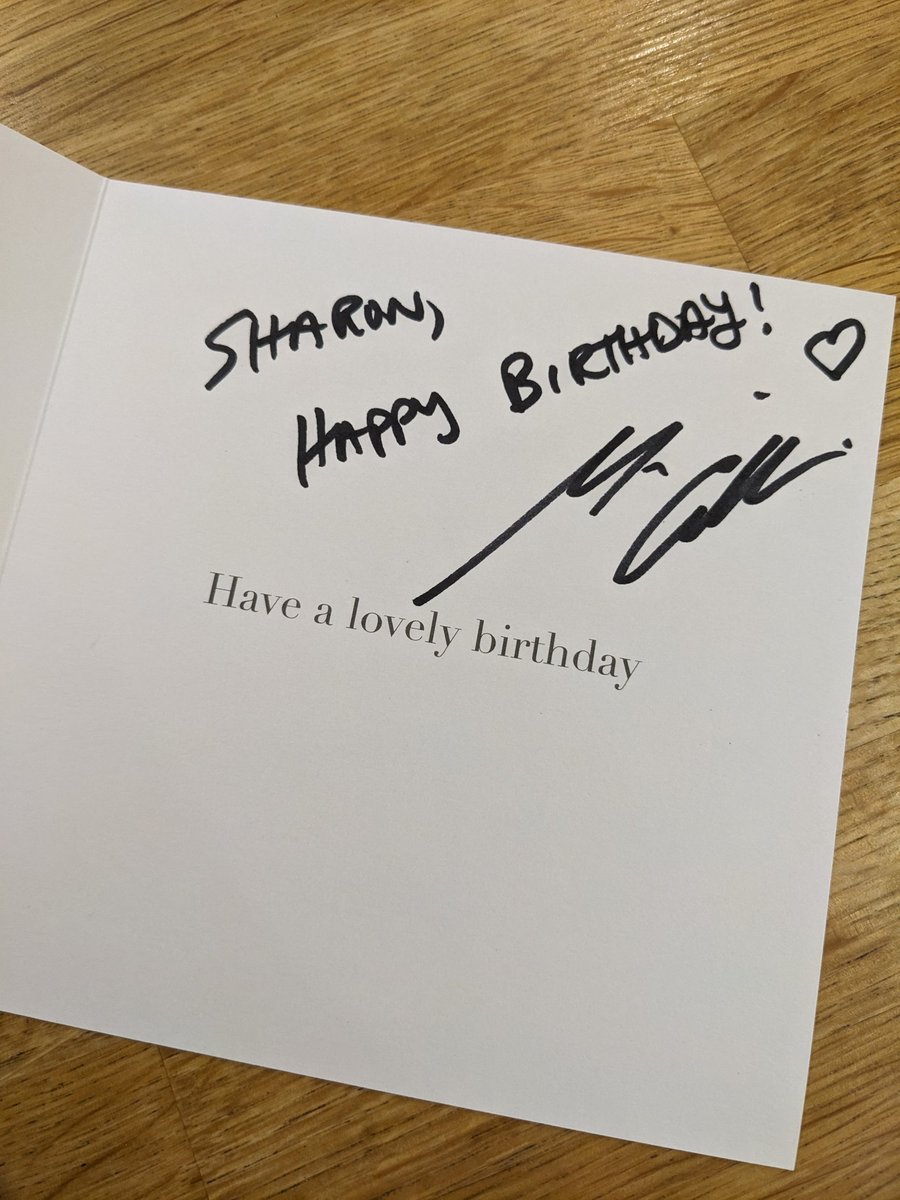 AngelsHoneybee1's tweet photo. ๐Thank you for my birthday card @mishacollins ๐โบ๏ธ
#CrossRoads7 #AutoRequest ๐
I'd put it away since the con and it was lovely to open it today and really appreciate it and the memories of meeting you. โบ๏ธ๐ซถ https://t.co/T7l1KQ3mSN
