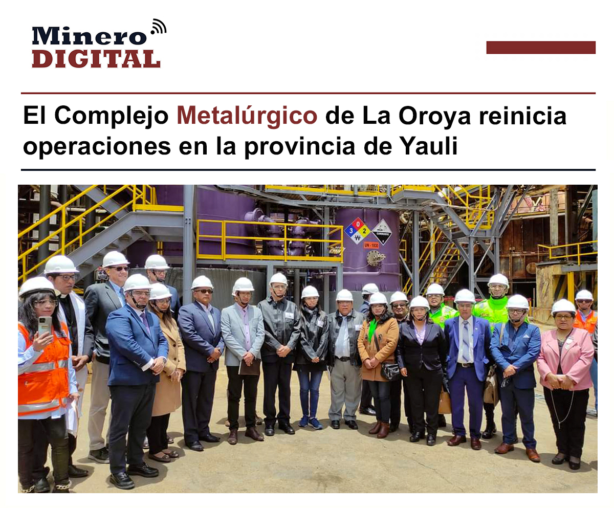 Tras 13 años de paralización, el Complejo Metalúrgico de La Oroya (CMLO) reanudó sus operaciones y ahora podrá contribuir con la dinamización de la economía de Junín y el centro del país. (1/4)

#MineroDigital. #Minería. #LaOroya. #Metalúrgia. #Minem.