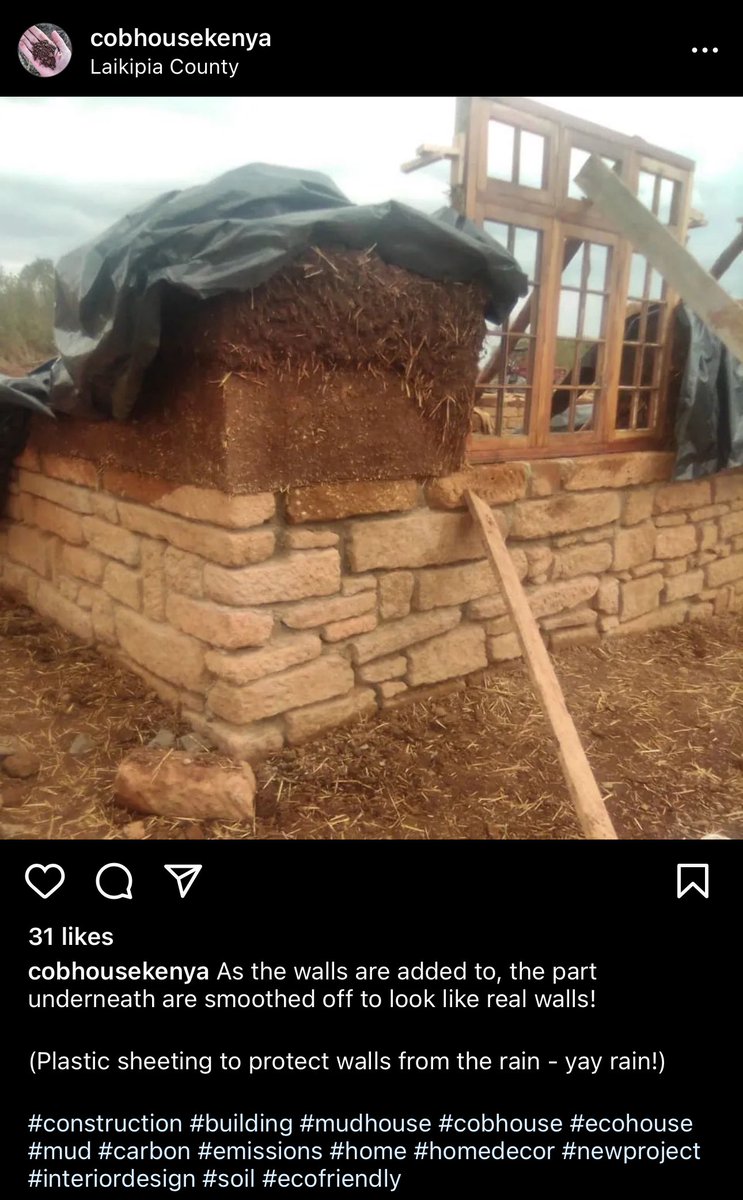 dnahinga's tweet photo. 4. Versatility in Design

Cob allows for flexible, artistic designs that conventional building materials might not easily permit.

This should encourage someone to do start that Journey to their first property. 

#Localism 
#EcoFriendly 
#DeSkilled 

See notes 🗒️ 📝 https://t.co/lUFvLBXc5U