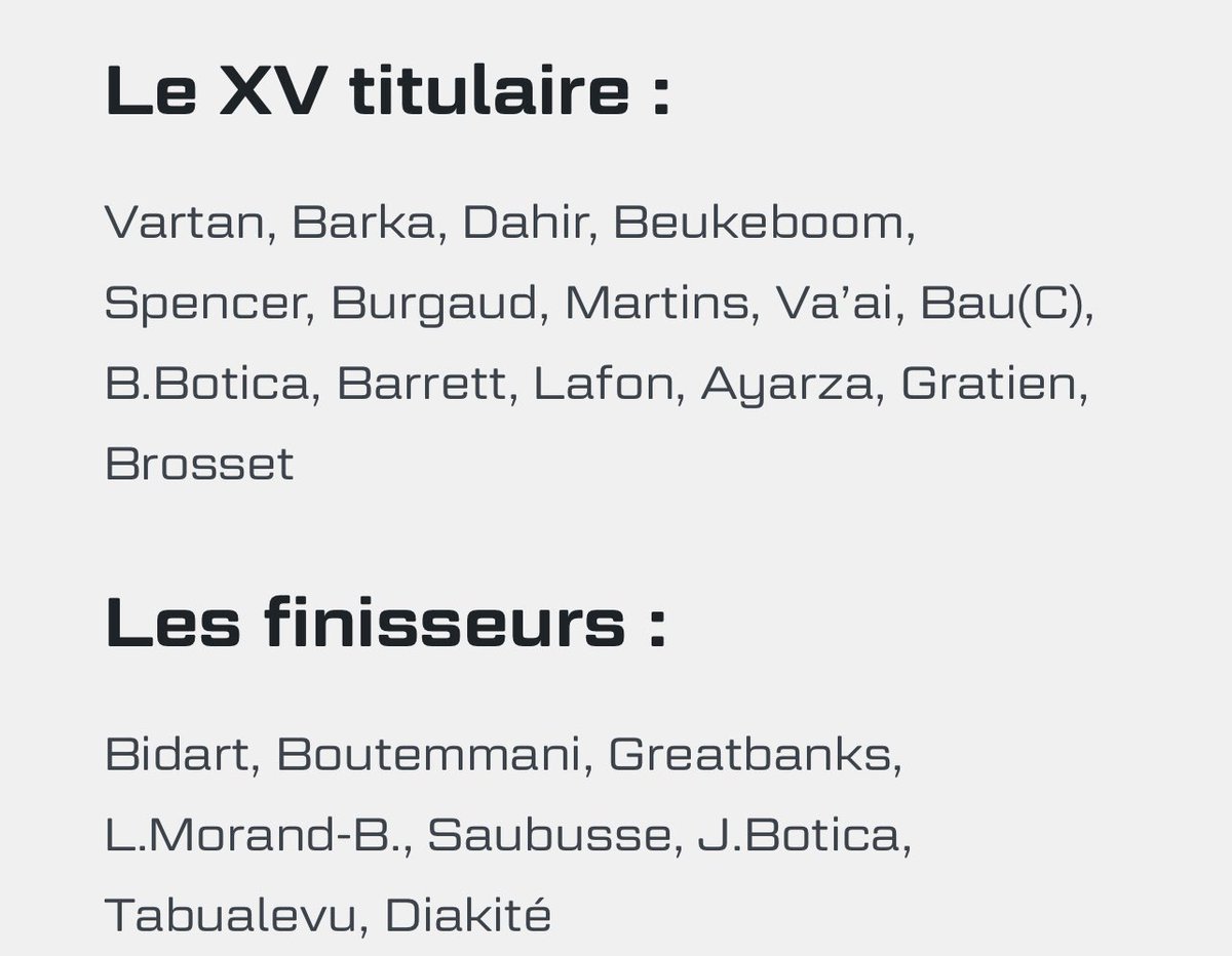 LesCompos's tweet photo. Les compos pour @ColomiersRugby - @SAXV_Charente !
⏱️ Jeudi, 19h00
🏟️ Stade Michel-Bendichou, Colomiers
#CRSAXV #ProdD2 https://t.co/pAiEuM1keU