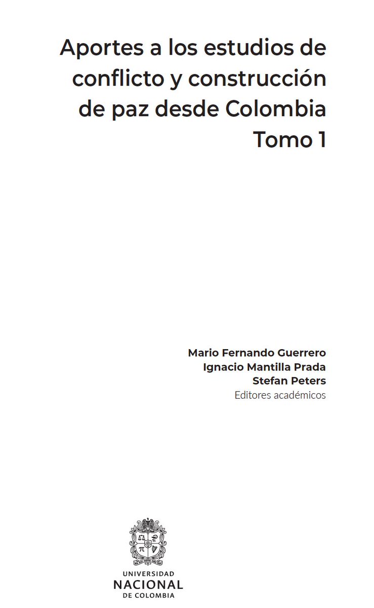 Martes 24 lanzamiento del libro "Aporte a los estudios de conflicto y construcción de paz". Participo con uno de los capitulos: Economía política de la reincorporación: entre las armas de los fuertes, el negocio, la conquista de los significados y la de-politización de la paz"