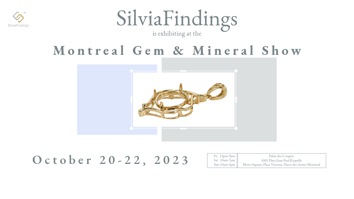 SilviaFindings's tweet photo. We're thrilled to be  exhibiting at the Montreal Gem show this weekend, October 20-22. Prepare to immerse yourself in a world of  captivating beauty and elegance! Make sure to visit our booth! https://t.co/x1zxJxhFC4