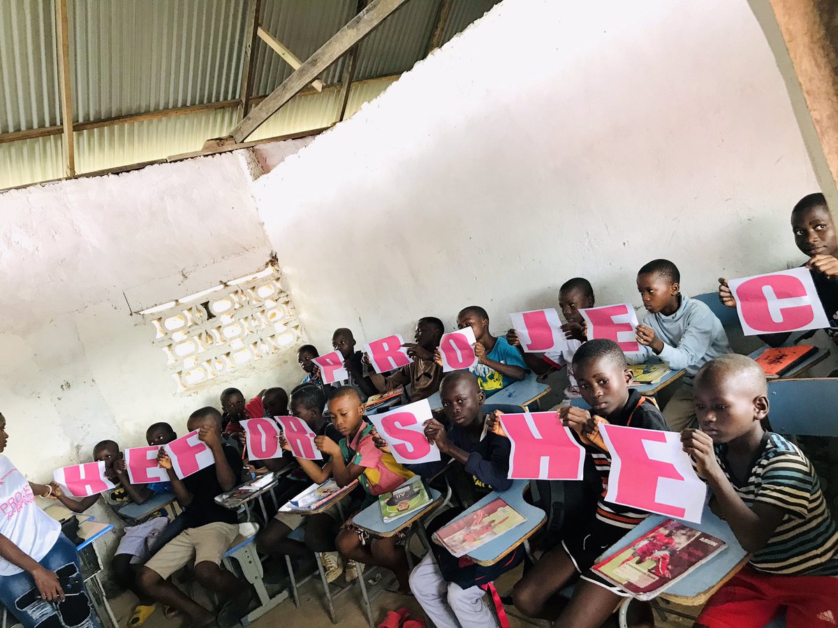 Our He-for -She campaigns is to break the continuation of GBV, for victims, their families, community relationship and the professionals providing assistance. Our ideas is to builds HE for SHE in schools.#HeforShe @GlobalSpotlight @unwomenliberia @GBVnet @TGPI_20