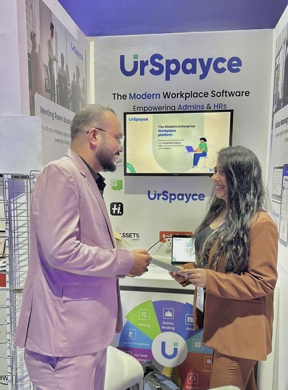 UrSpayce's tweet photo. The #UrSpayce team continues to create waves at GITEX GLOBAL 2023

It’s an amazing experience being with the wonderful audience at this vibrant event!

#workplacemanagement #GITEX https://t.co/3QWxl6QFhf