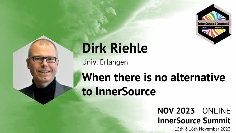 InnerSourceOrg's tweet image. ❓What needs to happen when you can’t create a new country organization to develop the platform everyone wants?
@dirkriehle @UniFAU will talk has the answers at #InnerSource Summit 2023
👉 Register here: bit.ly/ISCSum23
#platformdevelopment #transferpricing