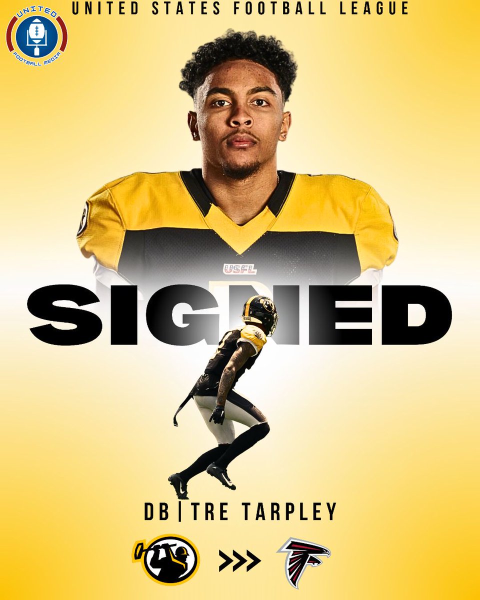 Per @AaronWilson_NFL , #Maulers great @tretarpley will be signing with the Falcons! Good Luck Tre! Pittsburgh native signing brings the total of 3 Maulers on #NFL rosters! Just different with the Maulers! #UFM