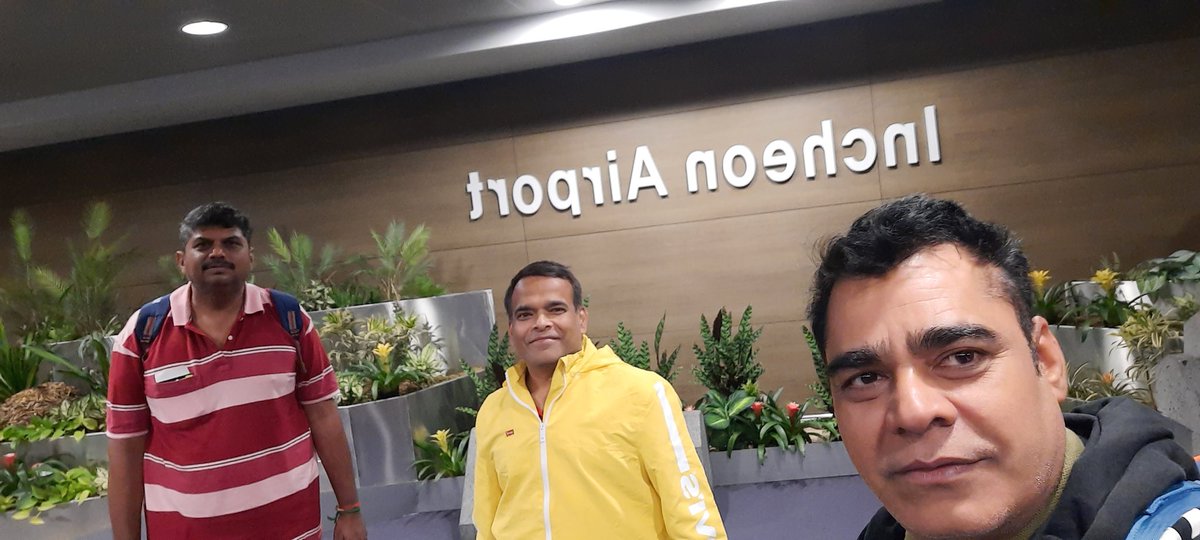 Arrival@Incheon Airport, South Korea as exhibitor for Adex 2023.