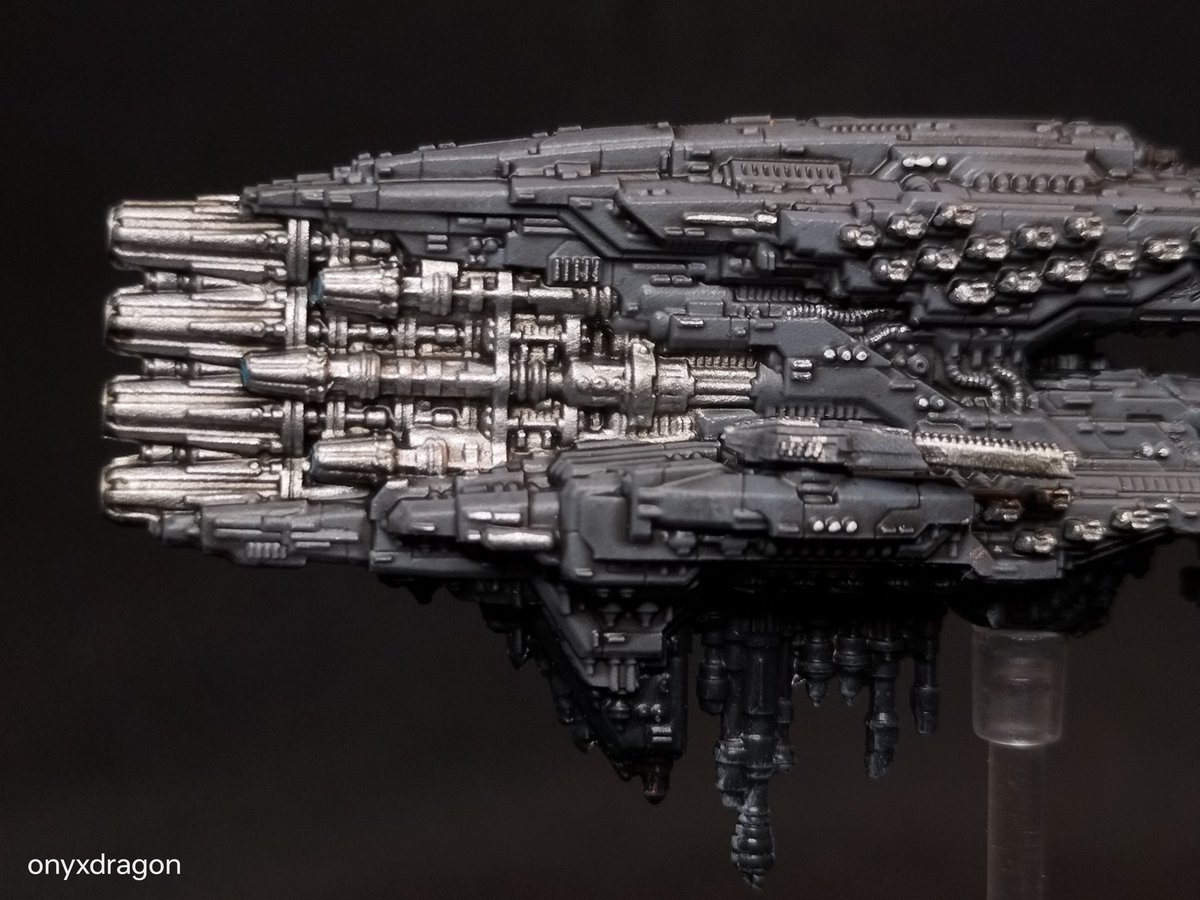 OnyxDragonGames's tweet image. Dropfleet Commander UCM Johannesburg Battlecruiser 

Something a little different today but if you want to see more of this kind of stuff, let us know!

#Dropfleet #paintingminis #warhammer