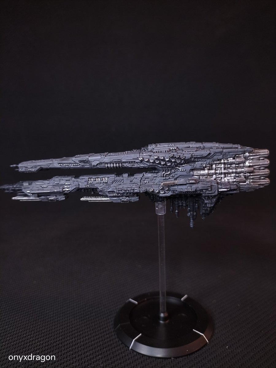 OnyxDragonGames's tweet image. Dropfleet Commander UCM Johannesburg Battlecruiser 

Something a little different today but if you want to see more of this kind of stuff, let us know!

#Dropfleet #paintingminis #warhammer