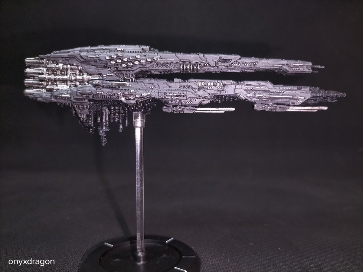 OnyxDragonGames's tweet image. Dropfleet Commander UCM Johannesburg Battlecruiser 

Something a little different today but if you want to see more of this kind of stuff, let us know!

#Dropfleet #paintingminis #warhammer