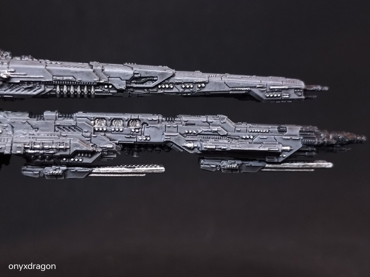 OnyxDragonGames's tweet image. Dropfleet Commander UCM Johannesburg Battlecruiser 

Something a little different today but if you want to see more of this kind of stuff, let us know!

#Dropfleet #paintingminis #warhammer