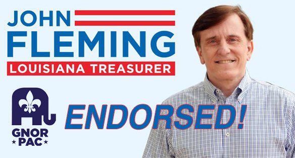 GNORPAC endorses <a href="/RepFleming/">John Fleming</a> for Treasurer-State of Louisiana