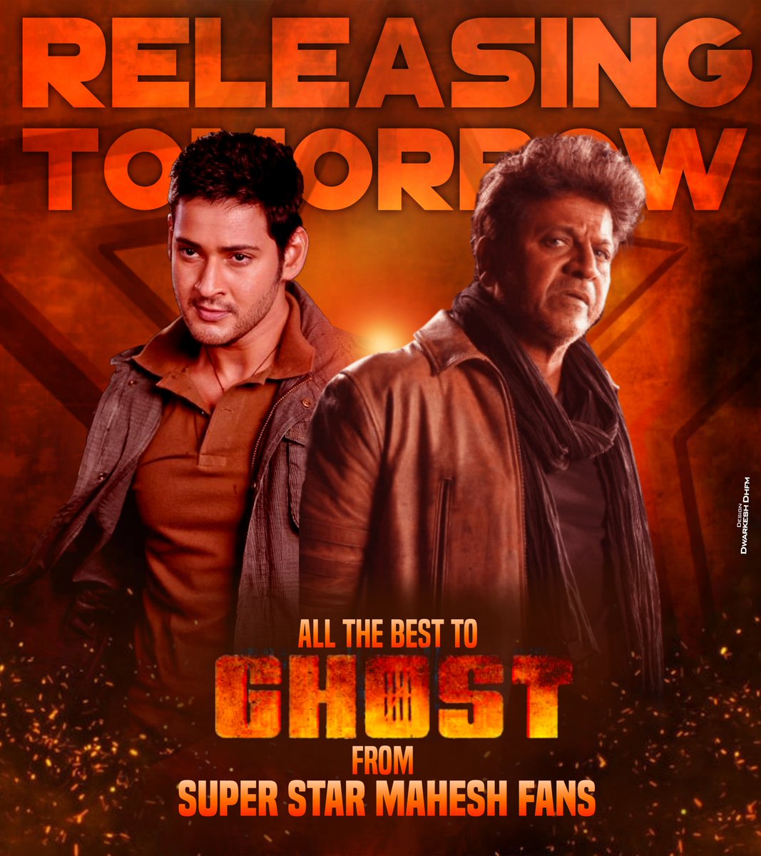 MaheshFanTrends's tweet photo. Your movie day is going to be more INTENSE 🔥

Best wishes to @NimmaShivanna garu and the entire team…we are sure that #Ghost is going to be a solid blockbuster with all guns blazing 🤘🏻💥 https://t.co/6iN7s2yT0y