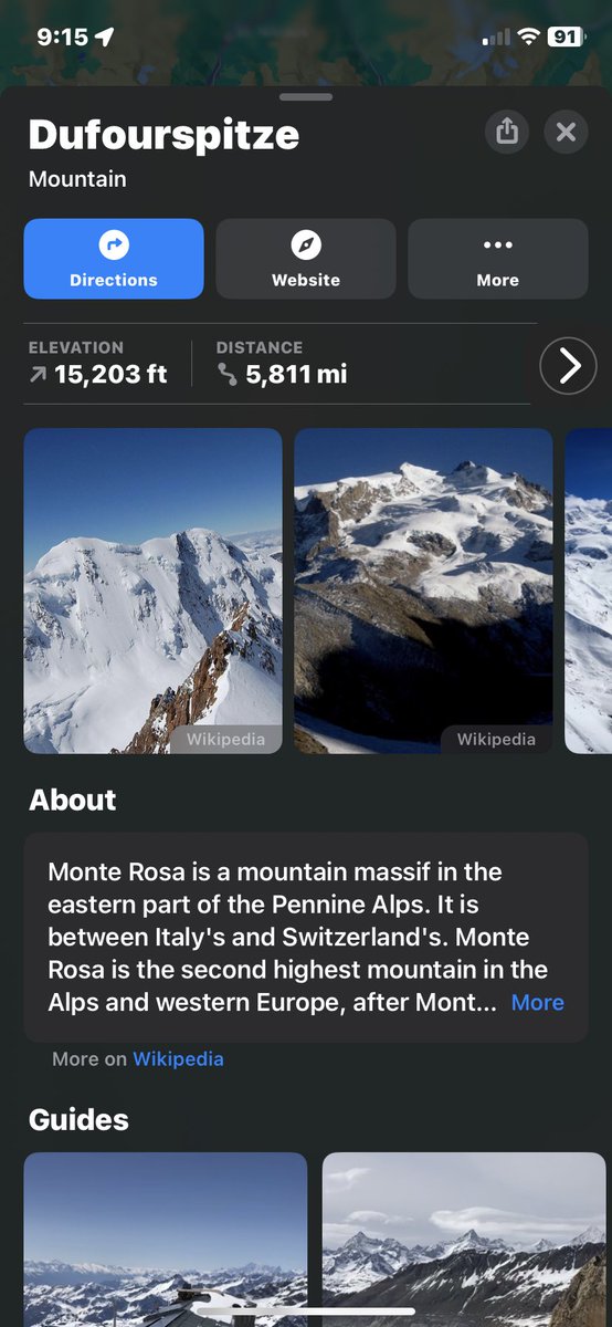 “Higher than most” 

Is an understatement 

#Dufourspitze is in Switzerland
IYKYK❓