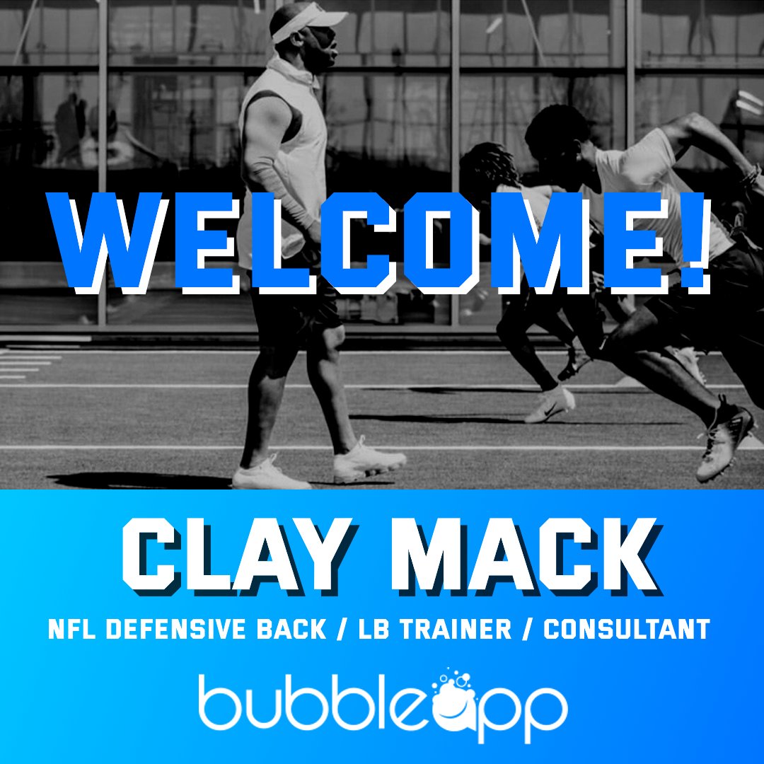 We're excited to welcome @ClayMackSkills to BubbleAppNIL!🎉Schedule a live video call anytime on the app, and ask him how to bubble up your skill set! 🫧 Available on the AppStore: apple.co/44ggdoY and GooglePlay: bit.ly/bubbleappnil #NFL