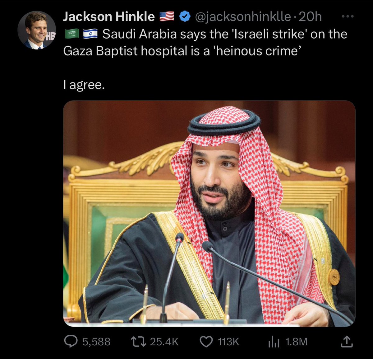 Superty__'s tweet photo. @jacksonhinkle @piersmorgan I find it very funny how, as your bio claims you want to “Expose the propaganda”. But yet you have absolutely Zero problem spreading palestinian propaganda if it fits your narrative. Interesting how that works. https://t.co/g7J2QAe4jK