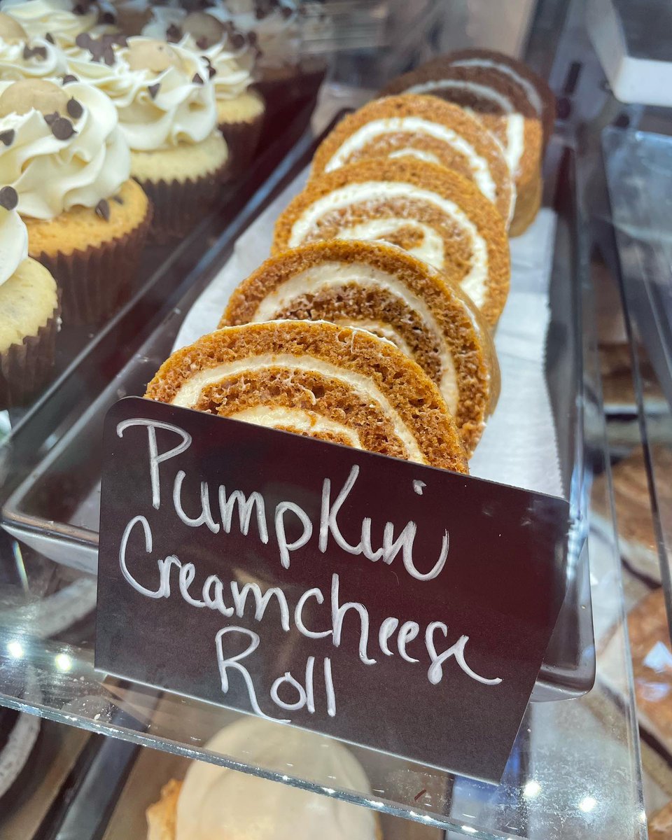 Happy #NationalPumpkinCheeseCake day! We're all in.  You should come into the #cafe to see, and taste, what we can do when two great tastes gently collide. #pumpkin  and #cheesecake. How can you miss?
