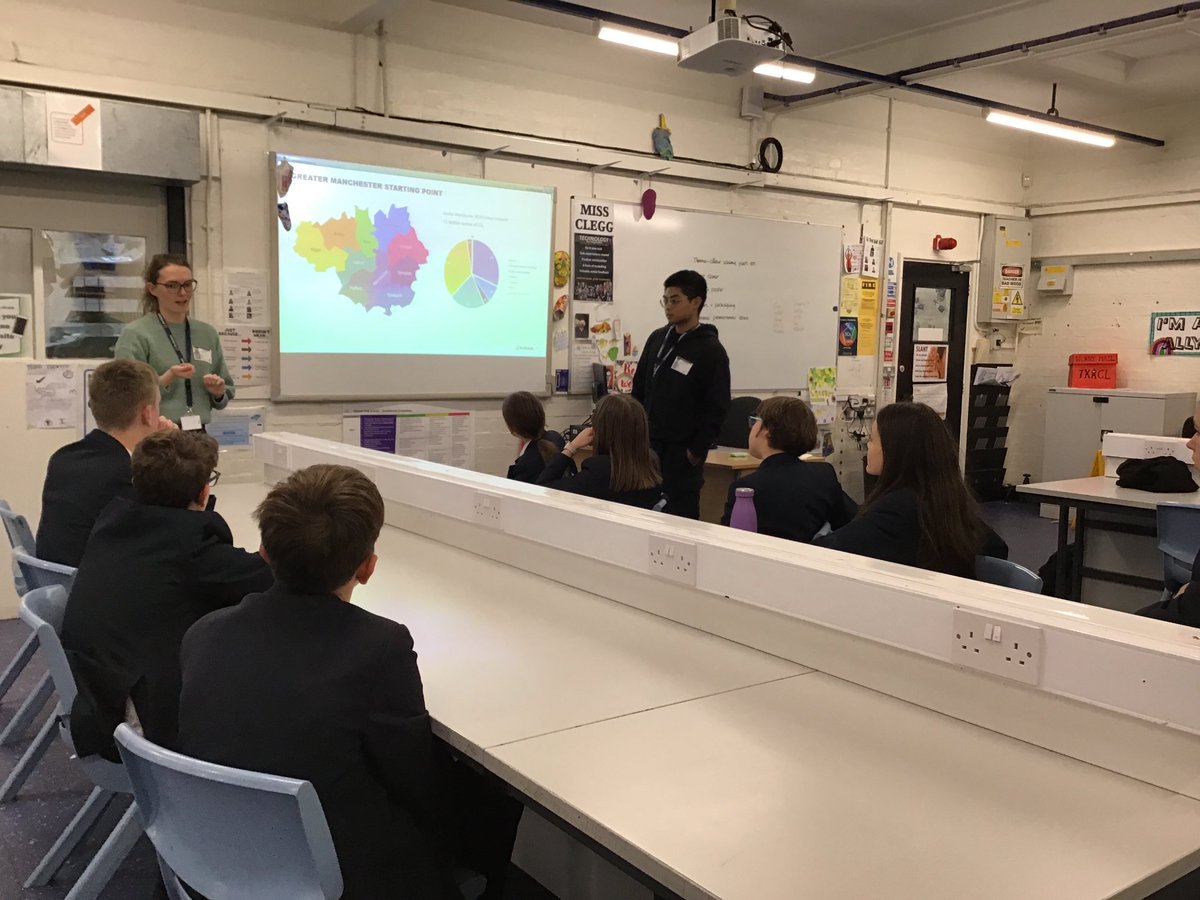 Our Eco-Tech group had a visit from <a href="/anthesis_group/">Anthesis</a> to discuss how we can make our school more carbon friendly! Thank you to Nicole and Daffa for an excellent session. <a href="/missclegg_/">Miss Clegg D&T Foodie</a> @marplehall #EcoTechs #ExtraCurricular #SustainableSchools