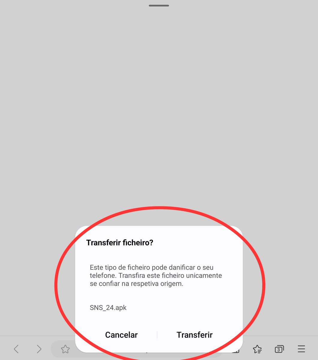 🚨🚨🚨 SNS24 🚨🚨🚨

Esta é daquelas que pode ser catastrófico se as pessoas não forem avisadas...

O link leva a uma página que tenta descarregar um ficheiro de instalação de um programa nos telefones Android...

Avisa os teus familiares e amigos