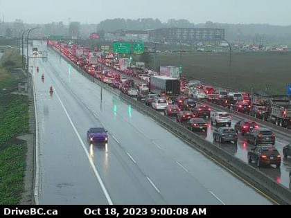 It’s a terrible morning leaving #DeltaBC. There’s a collision at the #MasseyTunnel SB so they’ve had to pull the NB counter flow early. #BCHwy99 is a parking lot from Ladner Trunk Rd. #AlexFraser #BCHwy91 NB is slow from #BCHwy10 Listen live @CityNewsVAN vancouver.citynews.ca