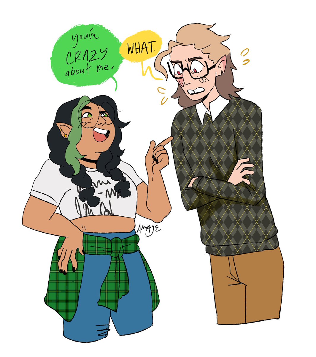 jovianplanets's tweet photo. sorry to do a niche huntlow au. i’m not actually sorry #huntlow https://t.co/tnY1qf0uPi