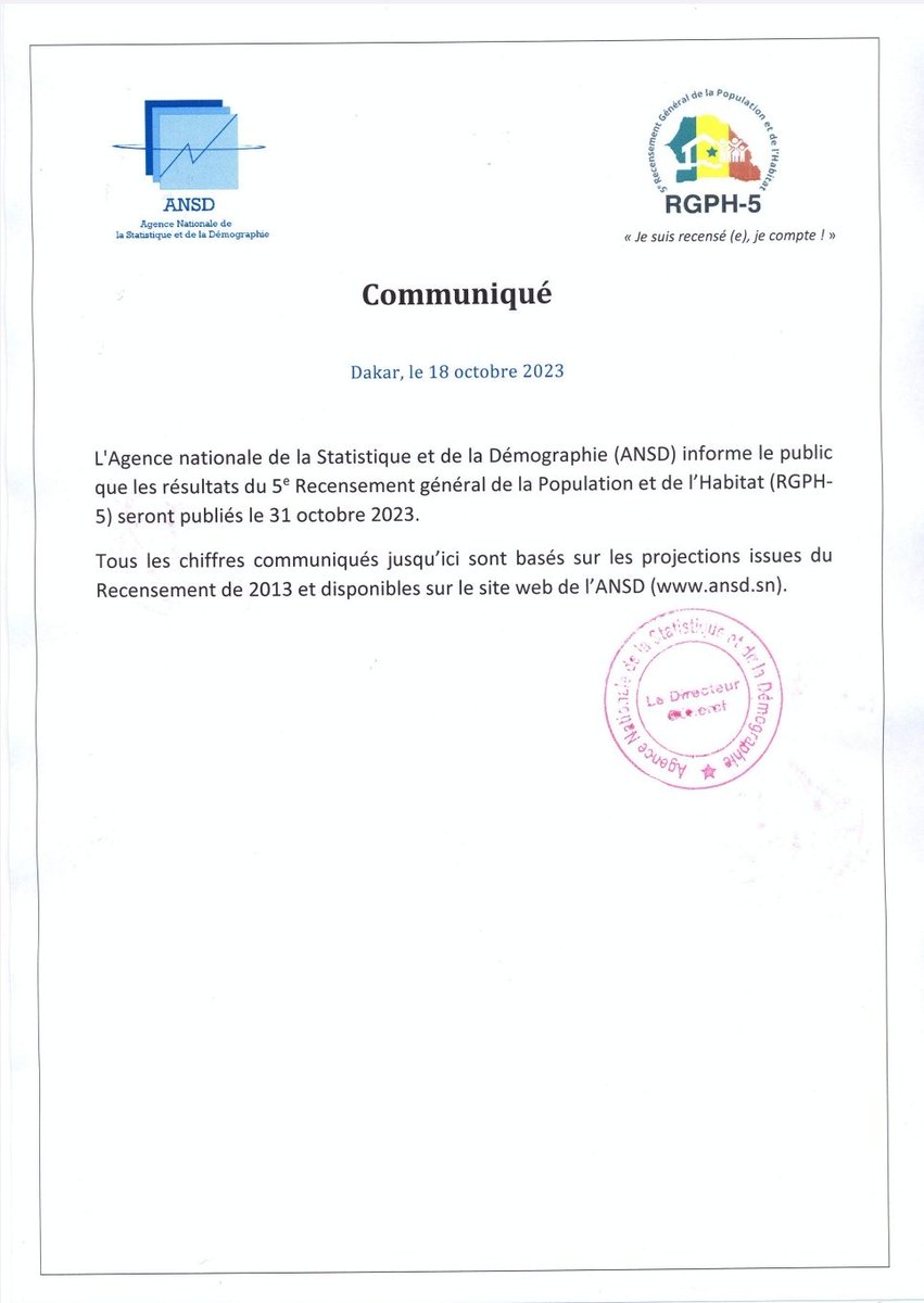 #Communiqué