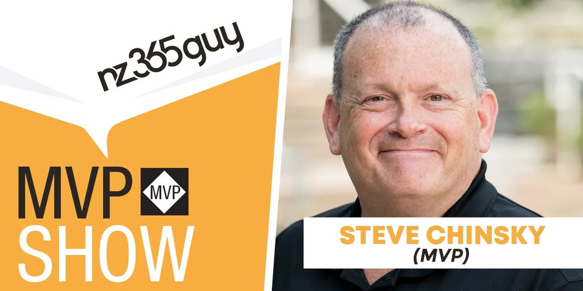 Dive into <a href="/StevenChinsky/">Steven Chinsky</a>'s journey from accountant to tech expert. Learn about his Dynamics 365 BC experience and his MVP recognition in 2023 on our podcast. 
podcast.nz365guy.com/492 
#nz365guy #MVPShow #MVP